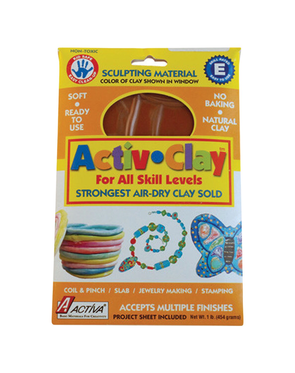 ACTIVA 1 lb. Package of Terracotta Activ Clay - Air Dry Clay