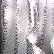 The Ribbon People White and Silver Solid Woven Wired Craft Ribbon 0.75" x 54 Yards