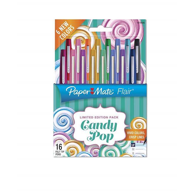 Papermate Ultra Fine Point Flair Felt Tip Pens, 16 Count