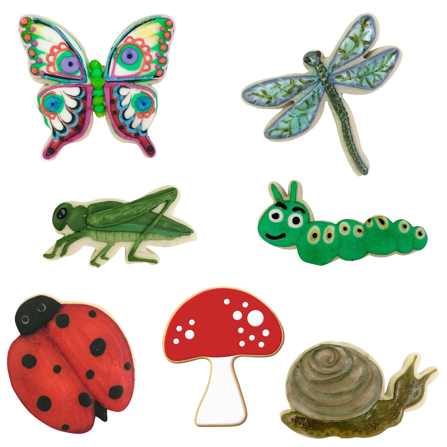 Insect Cookie Cutters 7 Pc Set, CookieCutter.com, Tin Plated Steel, Handmade in the USA