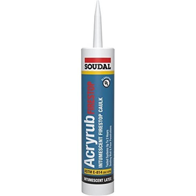 Soudal Accumetric 435407 Fire Stop Latex Sealant Red 10.1 oz Pack