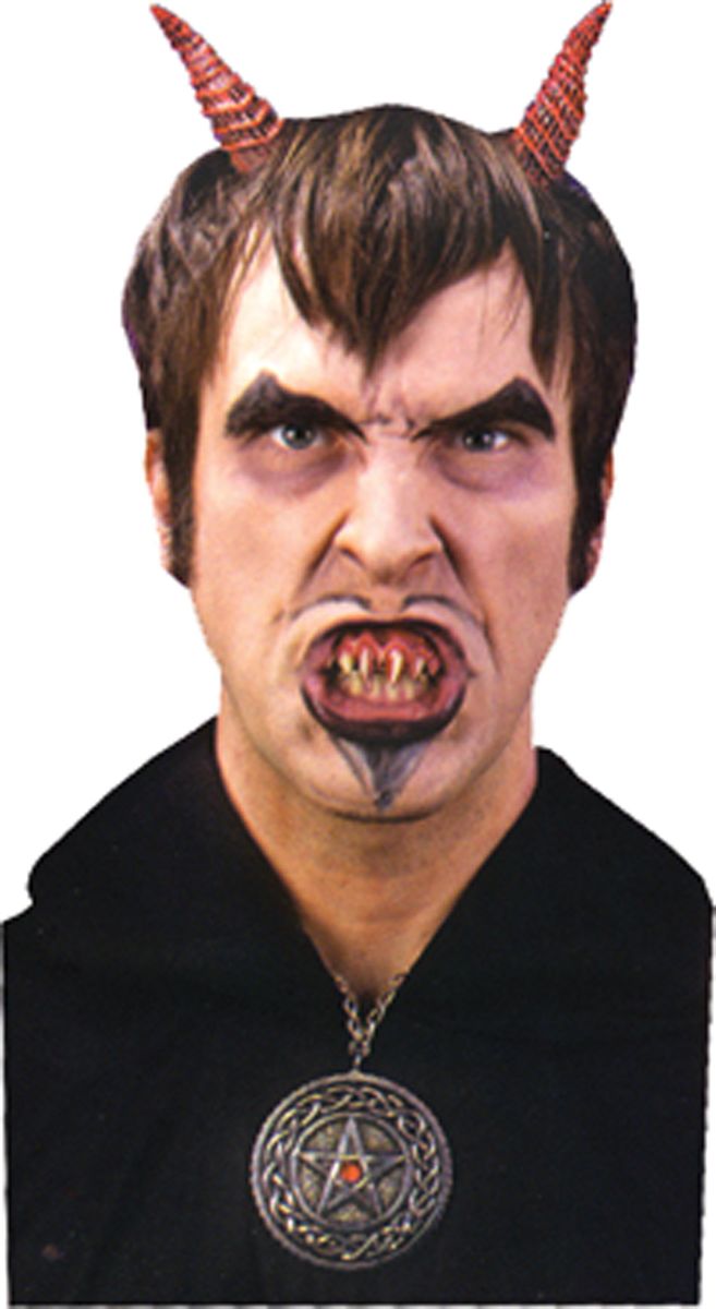 The Costume Center Red and Black Devil Instant Men Adult Halloween Costume Accessory - One Size