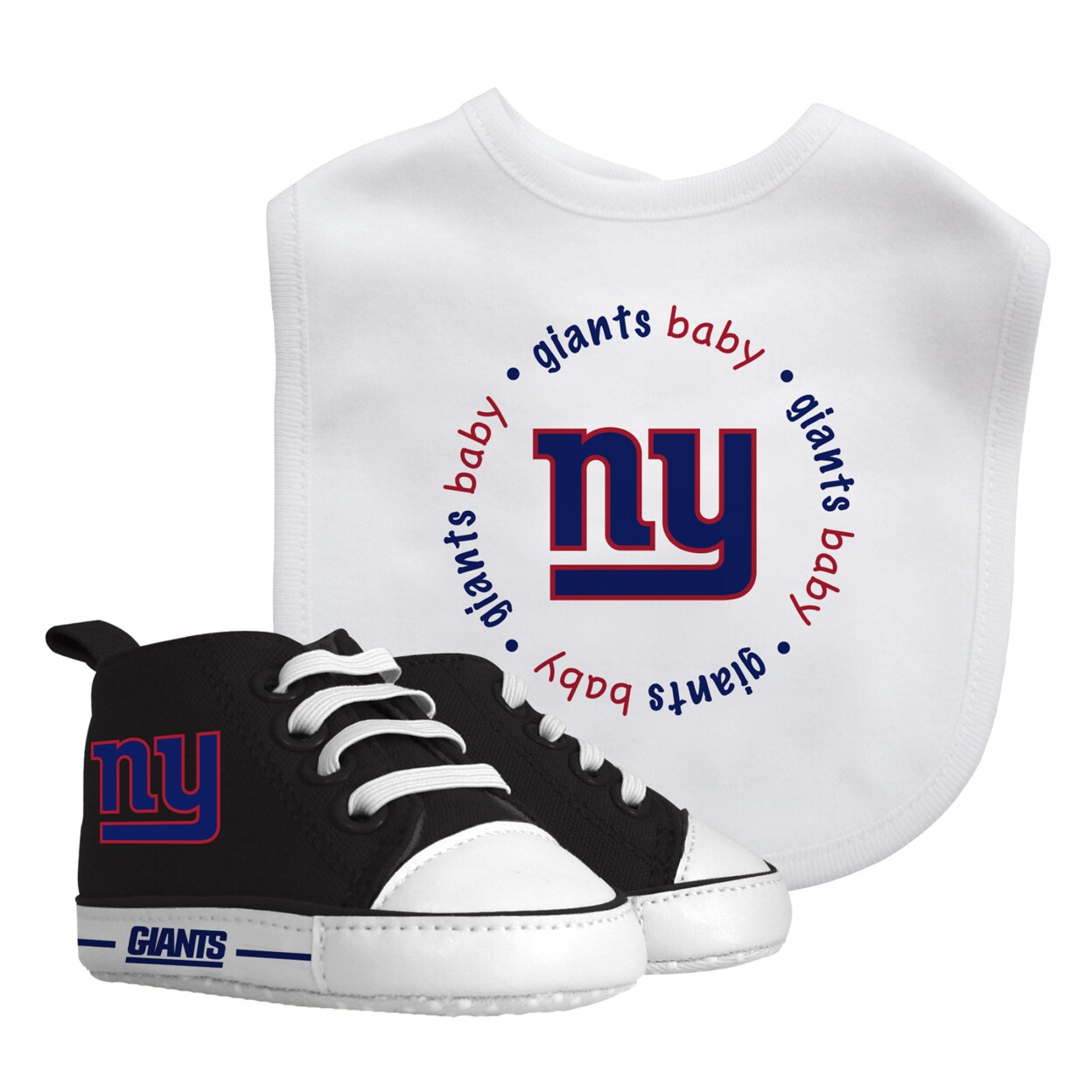 Baby Fanatic 2 Piece Bid and Shoes - NFL New York Giants - White