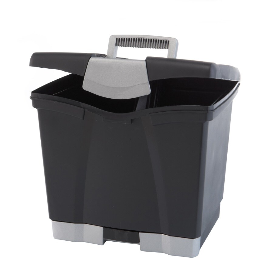 Pull Out File Box Storex Portable File Box with Pull-Out Tray, Gray | Michaels