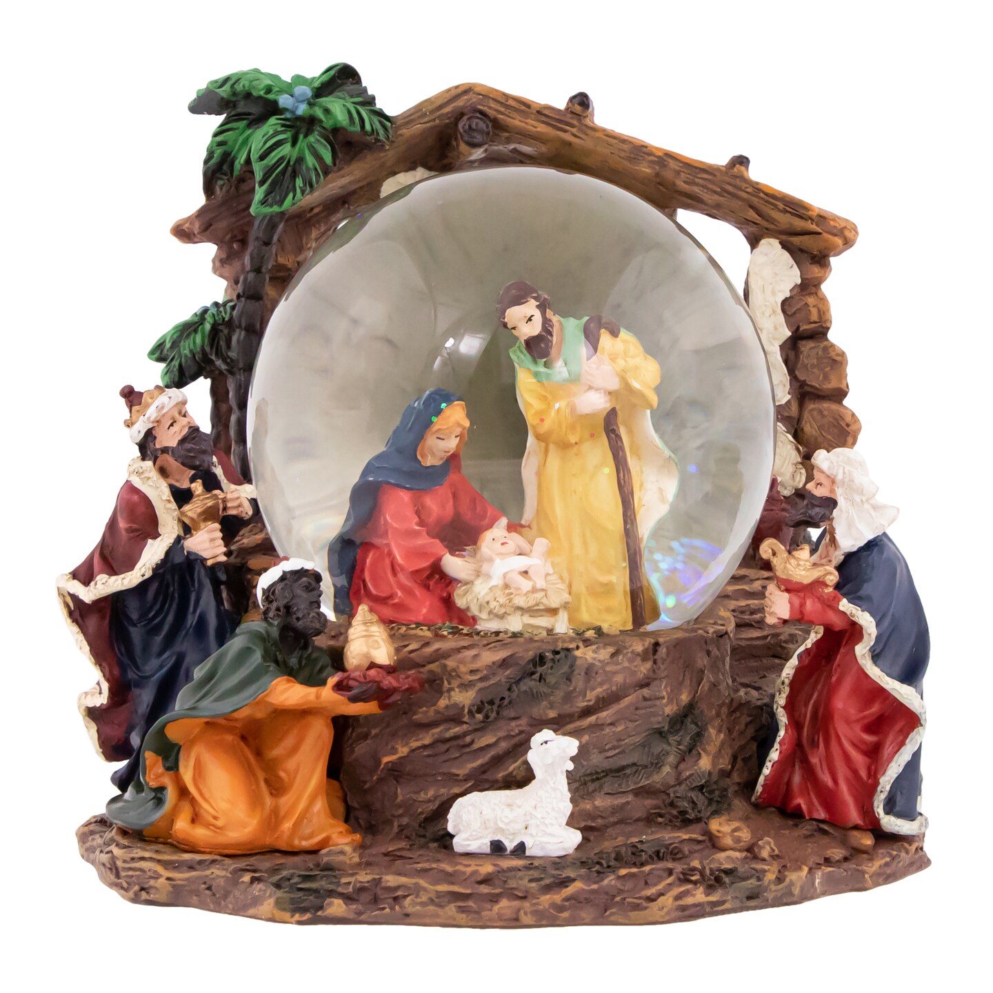 Northlight 6.75&#x22; Holy Family Christmas Nativity Musical Water Globe