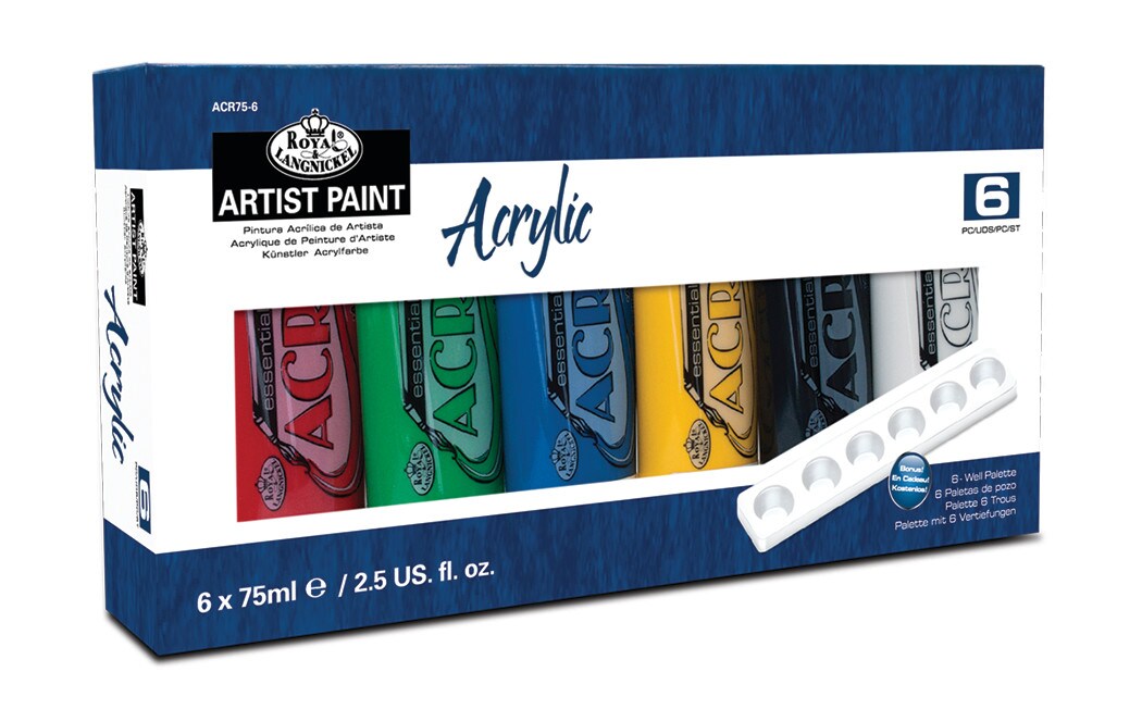 Royal Brush Artist Paint MultiPack Set, 6Colors, 75ml Michaels