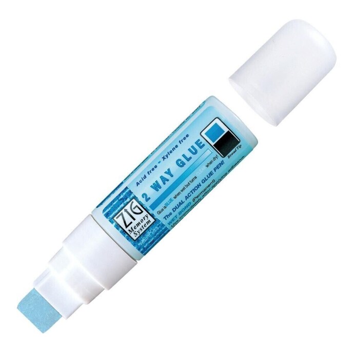Zig Sticky Thumb 2-Way Glue Pen, 15mm Jumbo Tip, 0.88 Oz Pack of 1 Pen 372627 By American Crafts