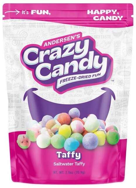 Andersen&#x27;s Crazy Candy Freeze-Dried Fun-Taffy 2.4oz