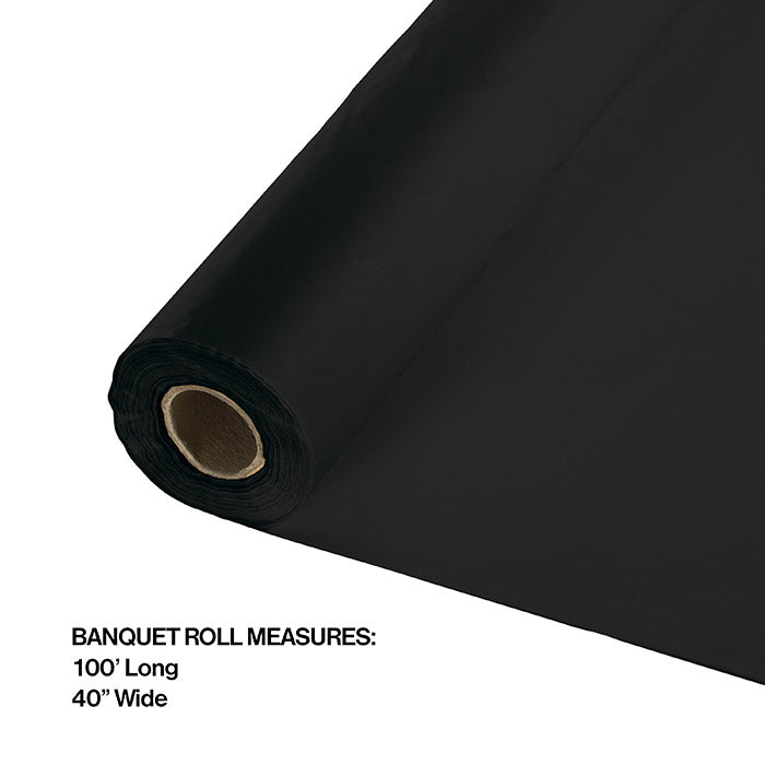 Black Velvet Plastic Banquet Roll 40&#x22; X 100&#x27;