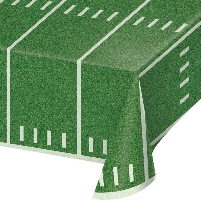 Football Field Plastic Tablecover 54&#x22; X 102&#x22;