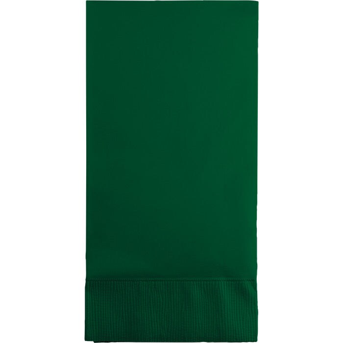 Hunter Green Guest Towel, 3 Ply, 16 ct