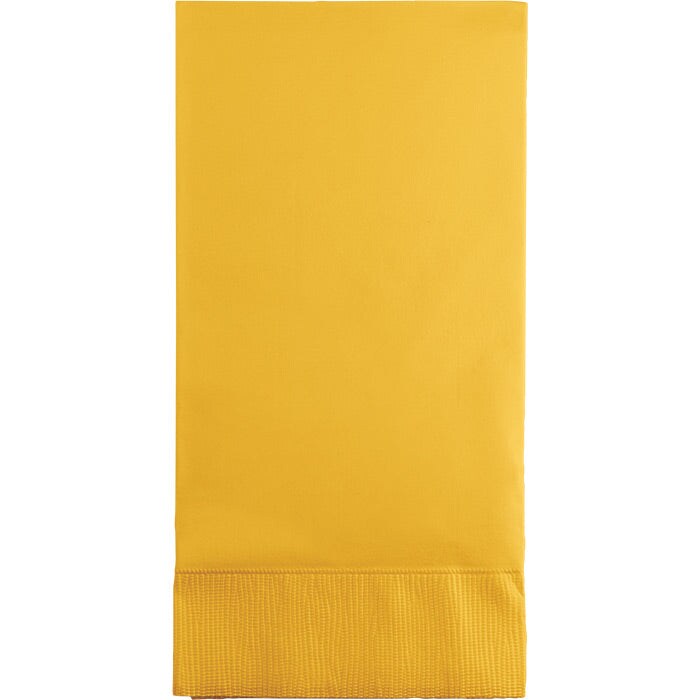 School Bus Yellow Guest Towel, 3 Ply, 16 ct