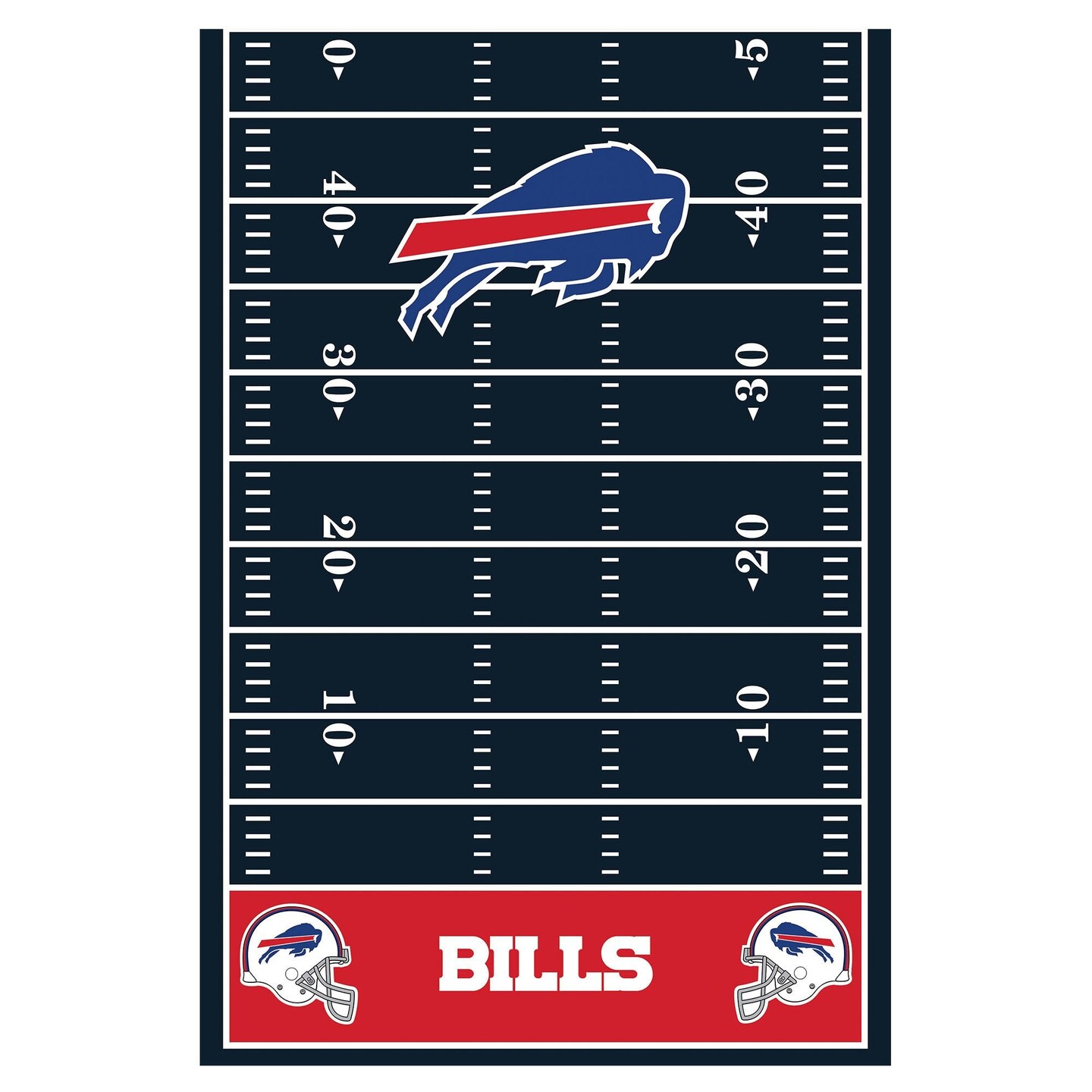 Buffalo Bills Plastic Table Cover - 54' x 96'