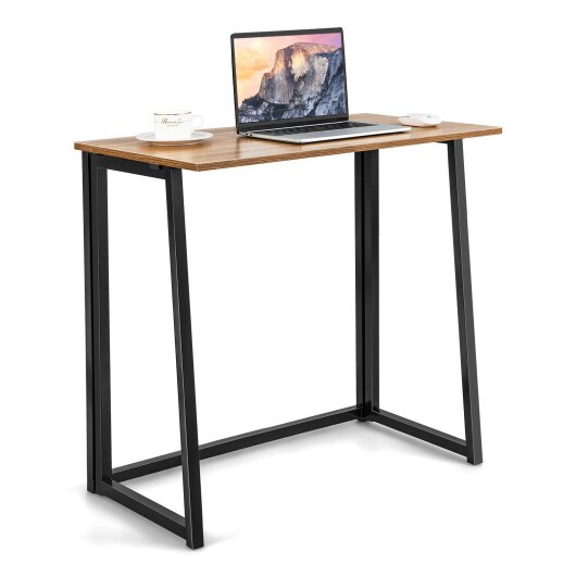 31 Inch Space-saving Folding Computer Desk for Home Office
