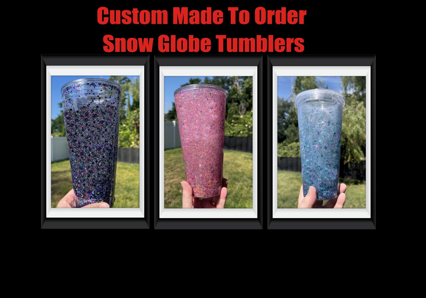 Custom Snow Globe Tumbler