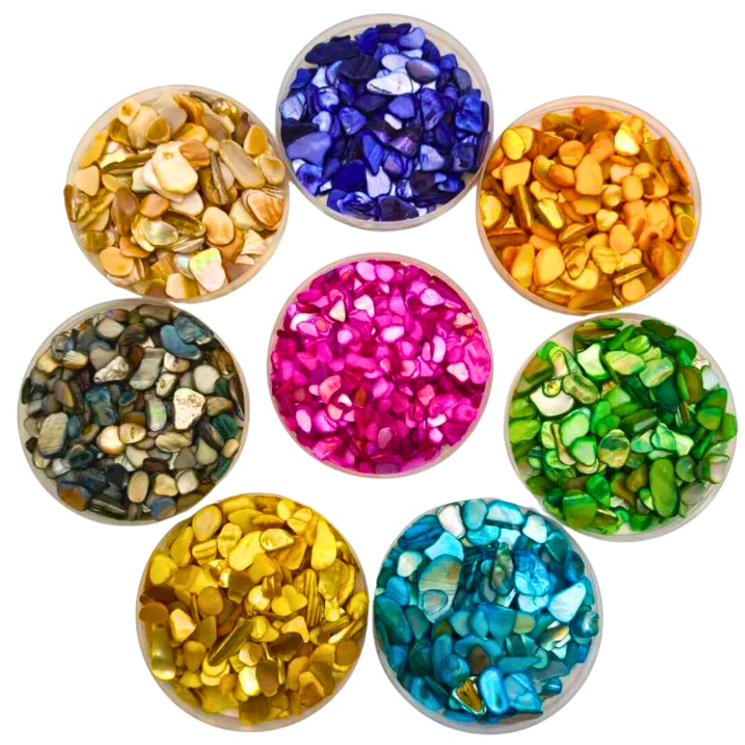 Natural Crushed Shell Pebble Pieces Inclusion Kit