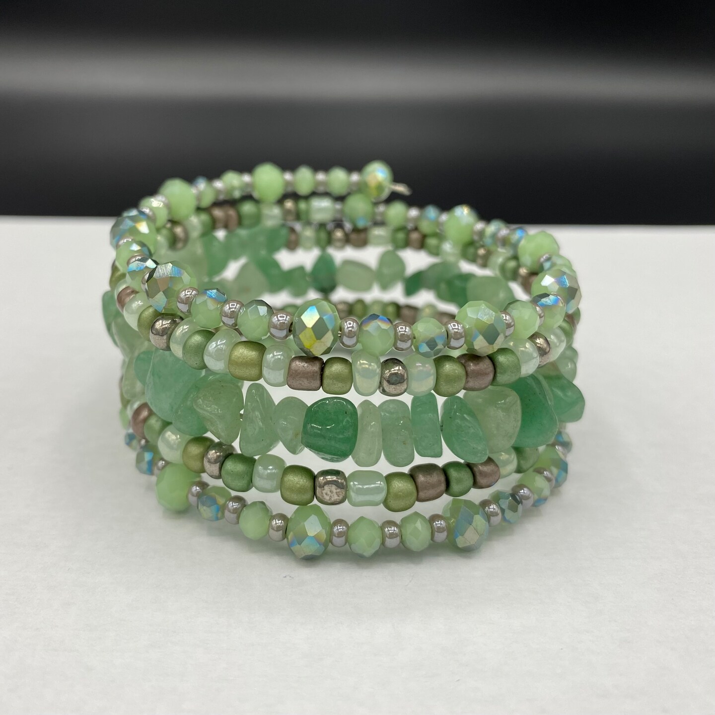 AVENTURINE Crystal Bracelet Light Green, Round Beads Beaded Bracelet,  Handmade Jewelry, Healing Crystal Bracelet, E0595 - Etsy