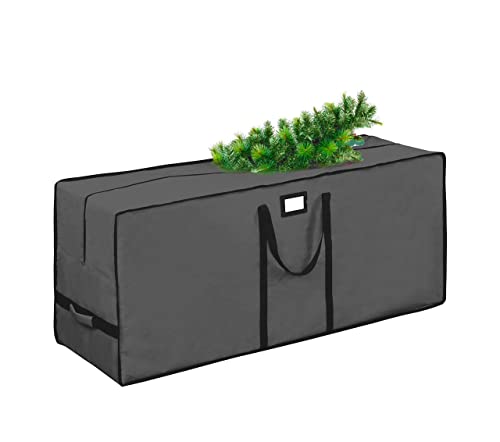Christmas Tree Storage Bag, Waterproof Christmas Tree Storage, Fits Up to 7.5 ft Tall Artificial Disassembled Trees,Extra Large Heavy Duty Storage Container with Handles&#xA0;&#xA0; (Grey, 47&#x22;x15&#x22;x20)