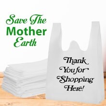 RADYAN Thank You Bags for Small Business Non Woven Reusable