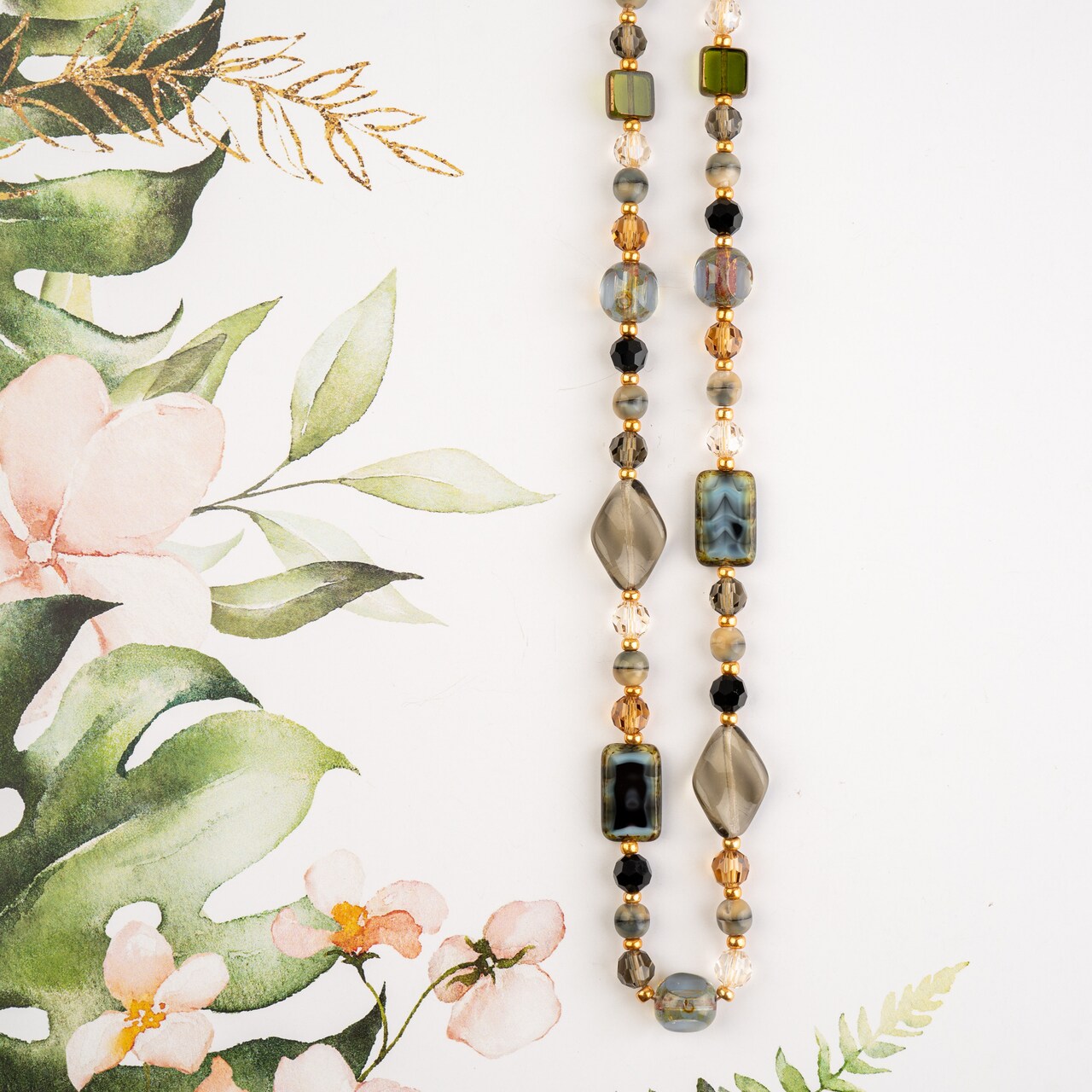 Week of Jewelry Making: Beautiful Bohemia, Czech Crystal and Glass Necklace with @daniellewickesjewelry