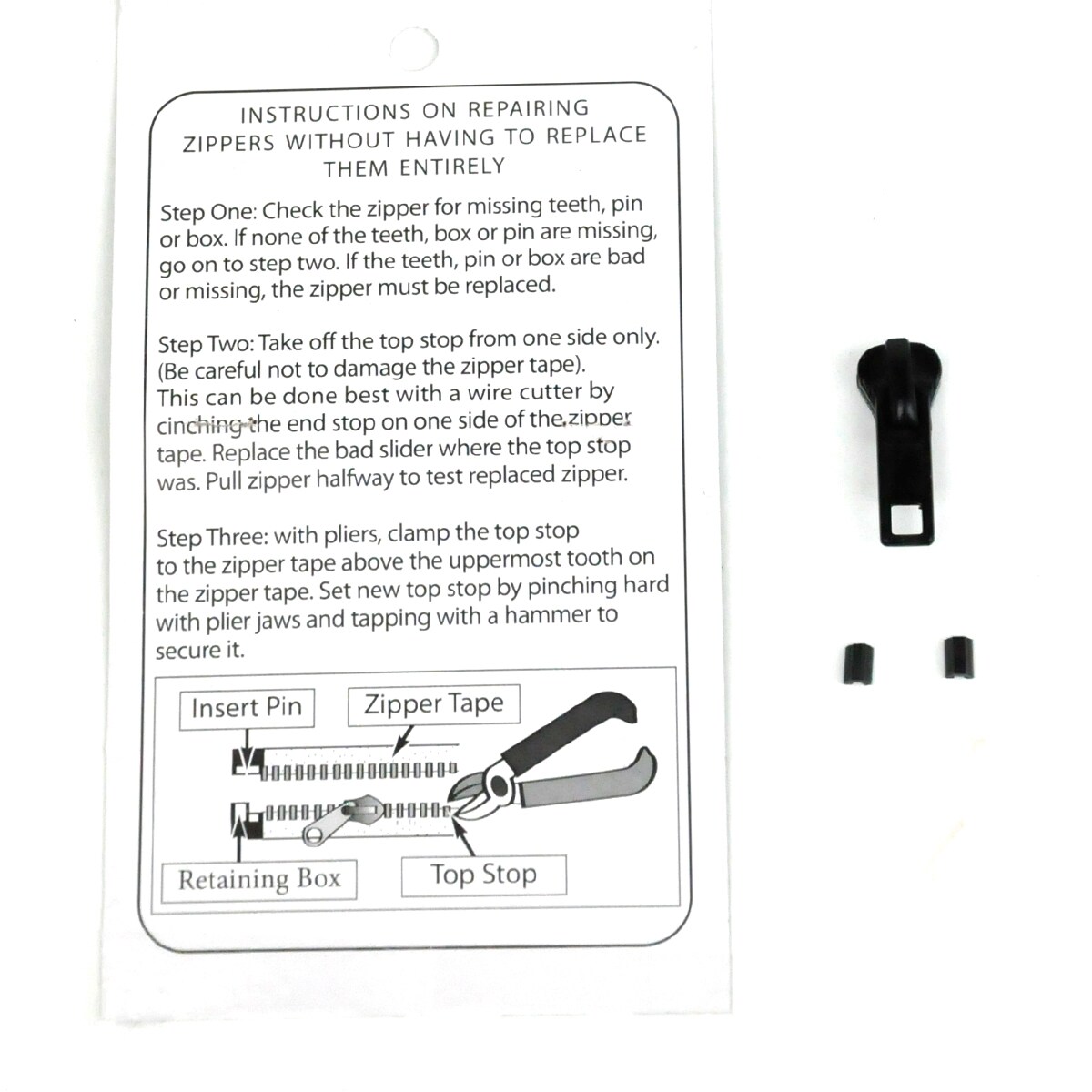 5 Coil Style Zipper Repair Kit Bulk - Sullivans USA