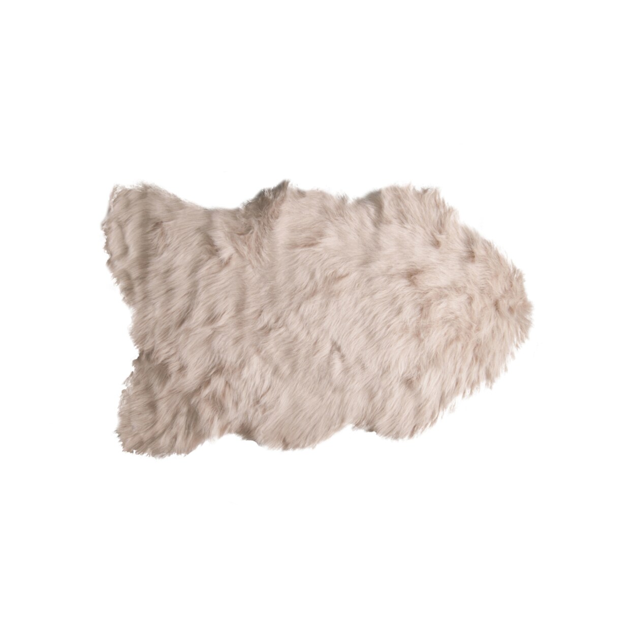LUXE FAUX FUR GORDON FAUX SHEEPSKIN RUG 2&#x27; X 3&#x27; - TAUPE