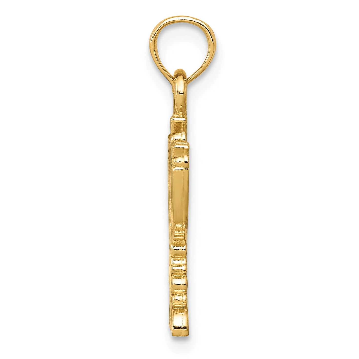 14K Gold Menorah Pendant Charm Jewelry 21 x 12 mm