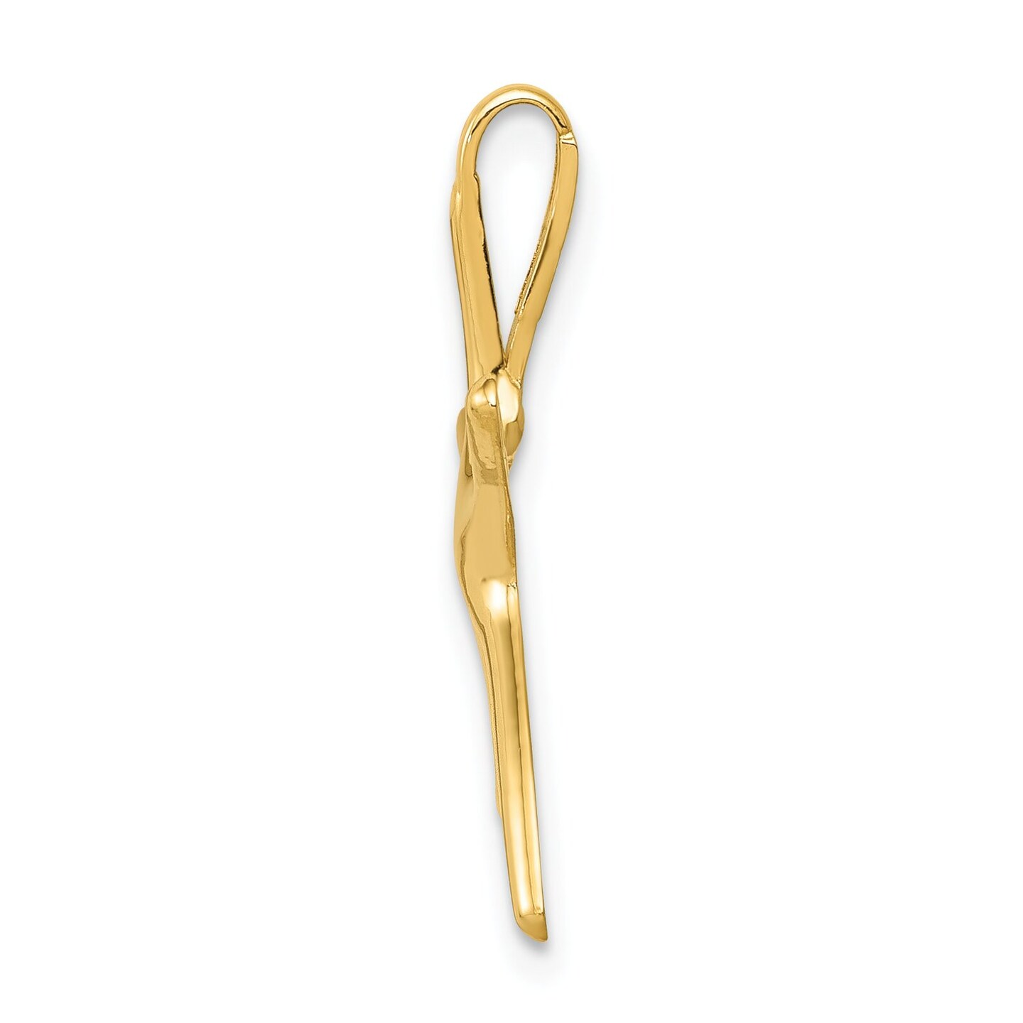 14K Gold Starfish Chain Slide Pendant Jewelry 20 x 16 mm 