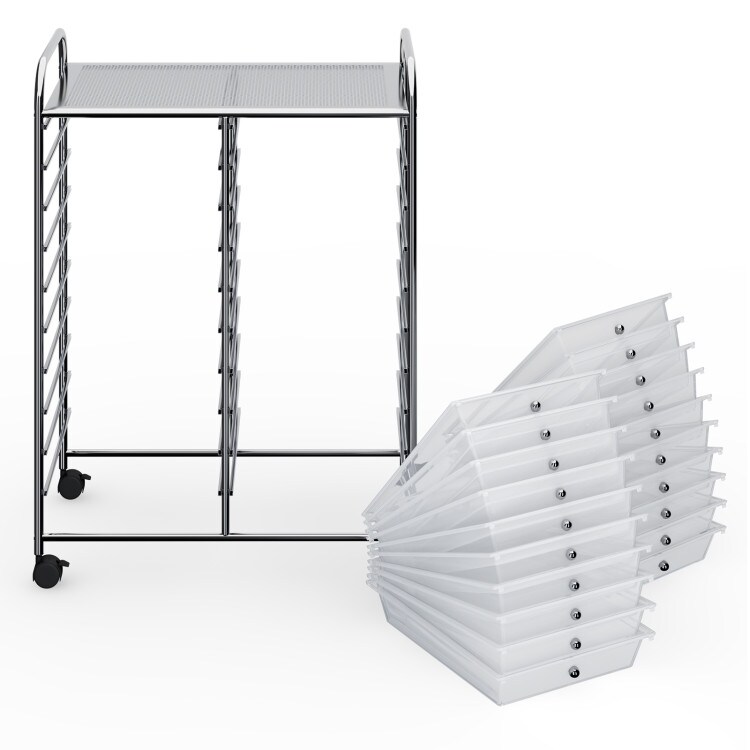 20 Drawers Multi-Purpose Rolling Storage Cart Perfect for Home and Office Use