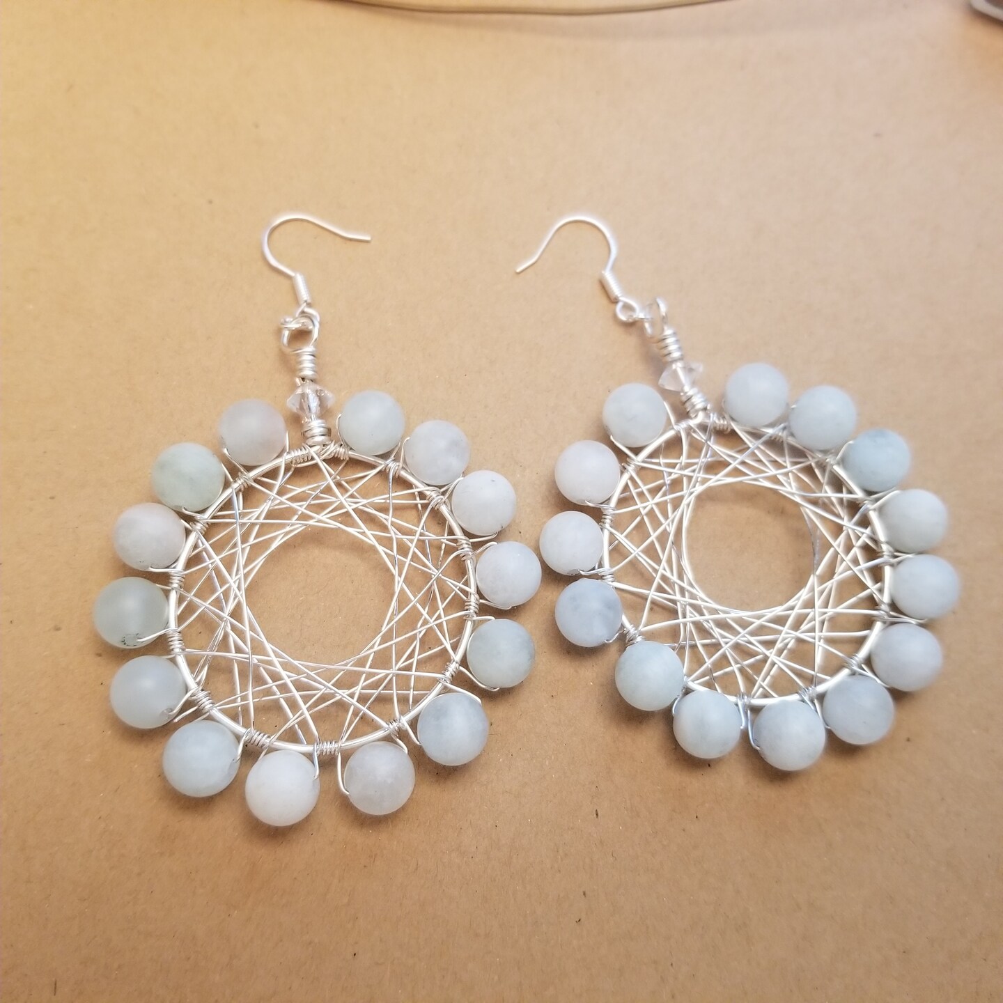 Handmade Wire Wrapped Earrings - Main Image