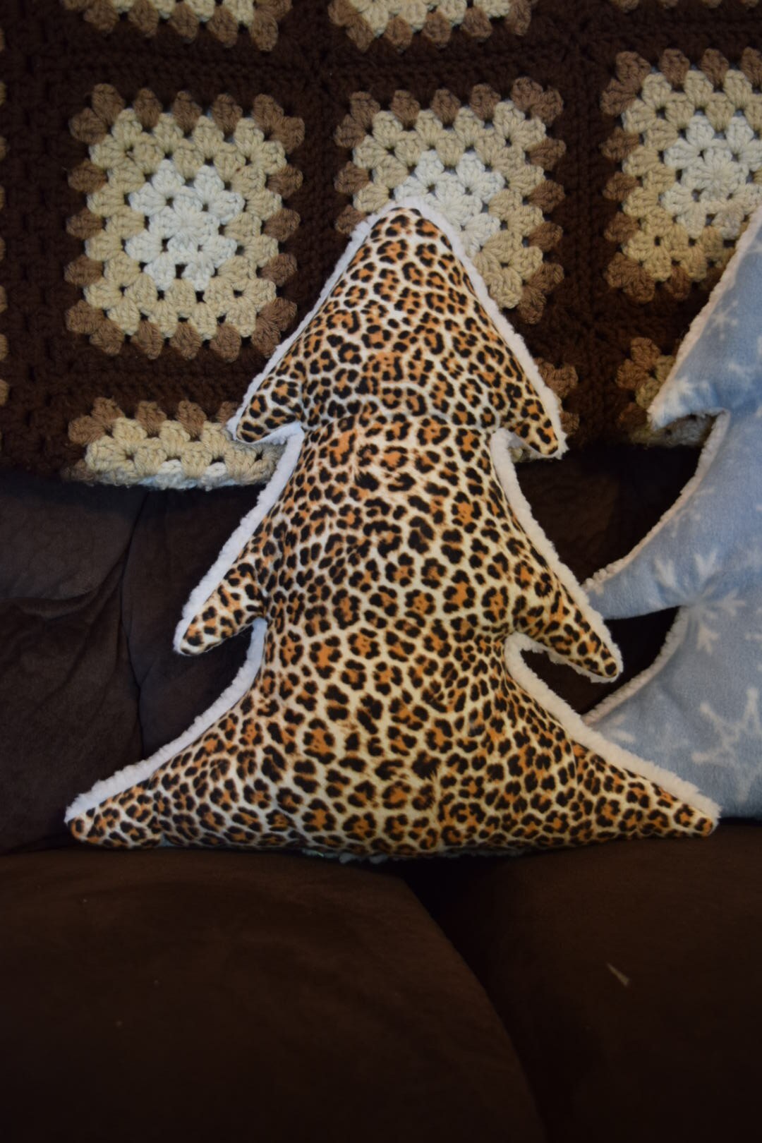 Plush Sherpa Holiday/christmas Tree Pillow Sherpa Holiday Pillows