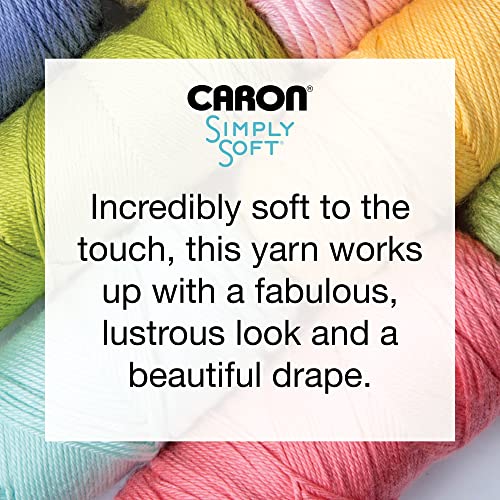 Caron Simply Soft Off White Tweeds Yarn - 3 Pack of 141g/5oz - Acrylic - 4 Medium (Worsted) - 250 Yards - Knitting/Crochet