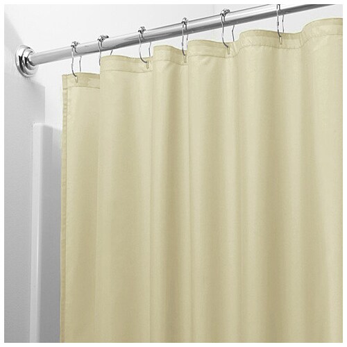 Bargain Hunters 2-Pack: Mildew Resistant Solid Vinyl Shower Curtain Liners