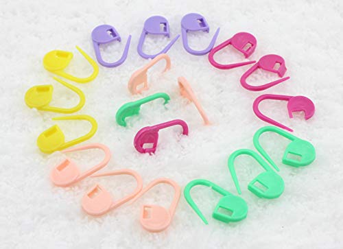 150 Pieces Knitting Crochet Locking Stitch Markers Stitch Needle Clip Counter 10 Colors (Color Ship Randomly)