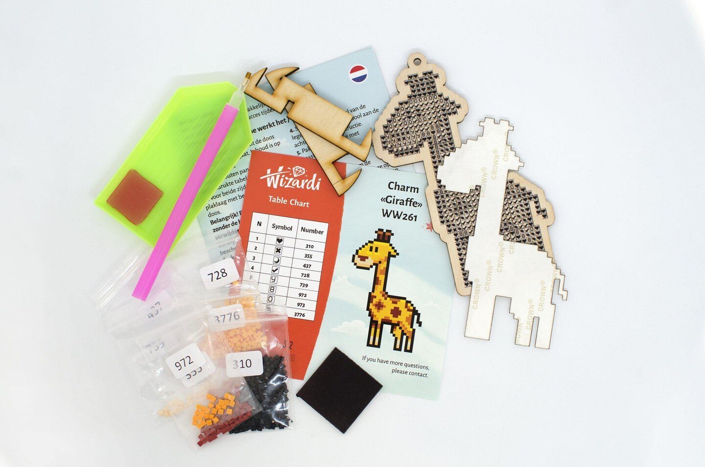 Giraffe WWP261 Diamond Painting on Plywood Kit