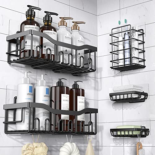 Adhesive Shower Caddy Bathroom Shelf Organizer Shower Shelves Stainles