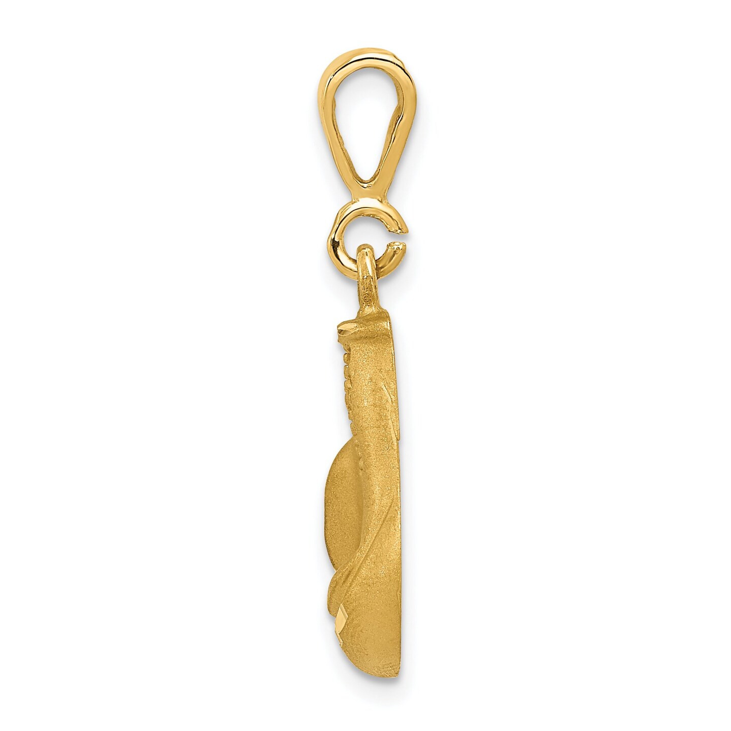 14K Yellow Gold Boxing Glove Charm Pendant Jewelry 28 X 12mm