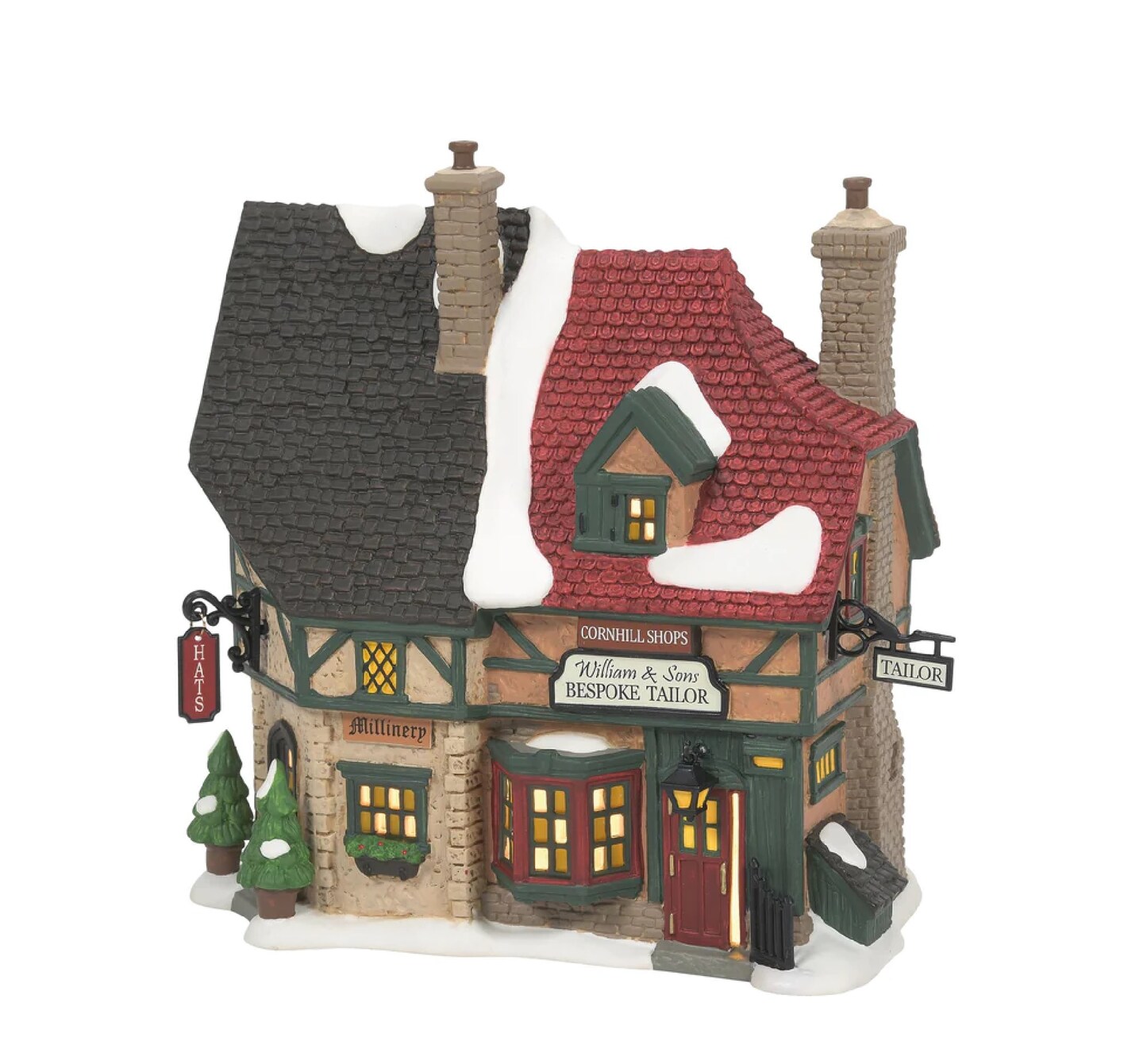 Department 56 Department 56 Lighted Dicken's Village Christmas Carol Cornhill Shops #6011402