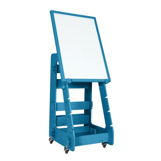 Kids' Standing Art Easel with 4-Level Adjustable Height and Multi-Functional Drawing Board