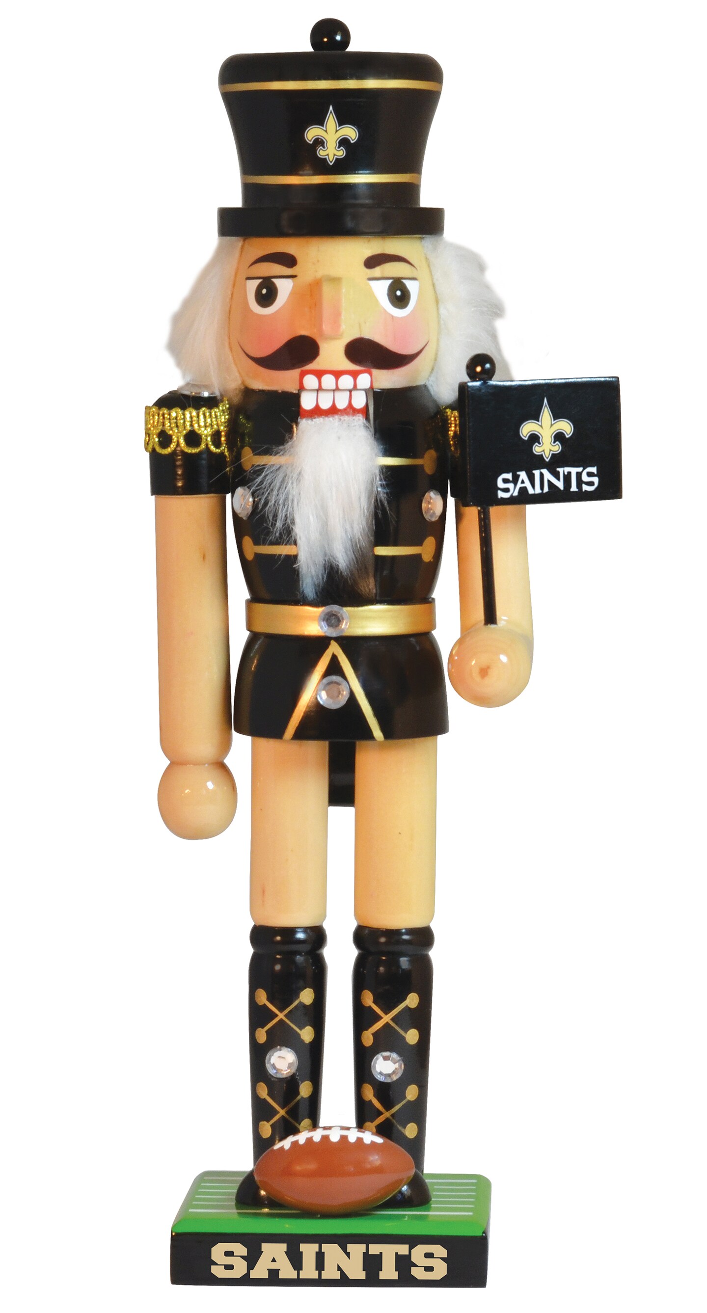 MasterPieces Game Day - NFL New Orleans Saints - Team Painted Wood Nutcracker
