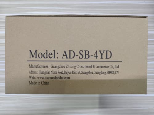 ARTDOT Diamond Painting Storage Containers, 4 Pack Stackable Bead Organizers with 128 Slots and Diamond Art Accessories and Tools for Beads Nail Pill Rhinestones Seed