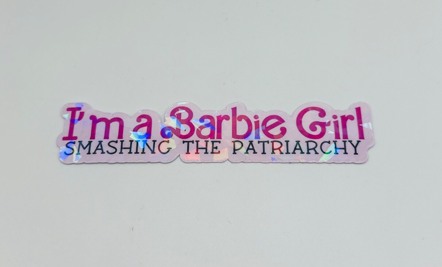 Barbie Vinyl Textured Sticker