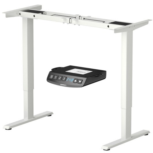 Electric Standing Desk Frame with Adjustable Height and Press Button Controller
