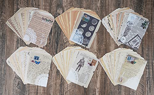 150 Sheets of Scrapbook Paper, Vintage Journaling Scrapbooking Supplies Craft Kits for Bullet Journals Junk Journal Planners Aesthetic Room Decor Wall Art Collage Album Cottagecore Picture Frames