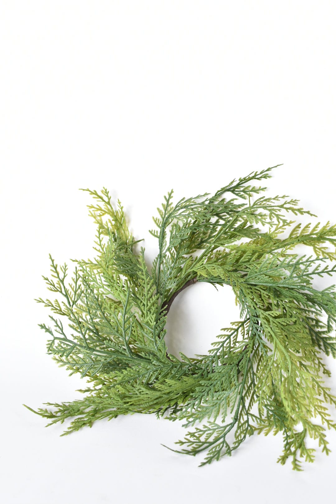 14&#x22; Faux Cedar Candle Ring (Fits up to a 3&#x22; Pillar Candle) CR1