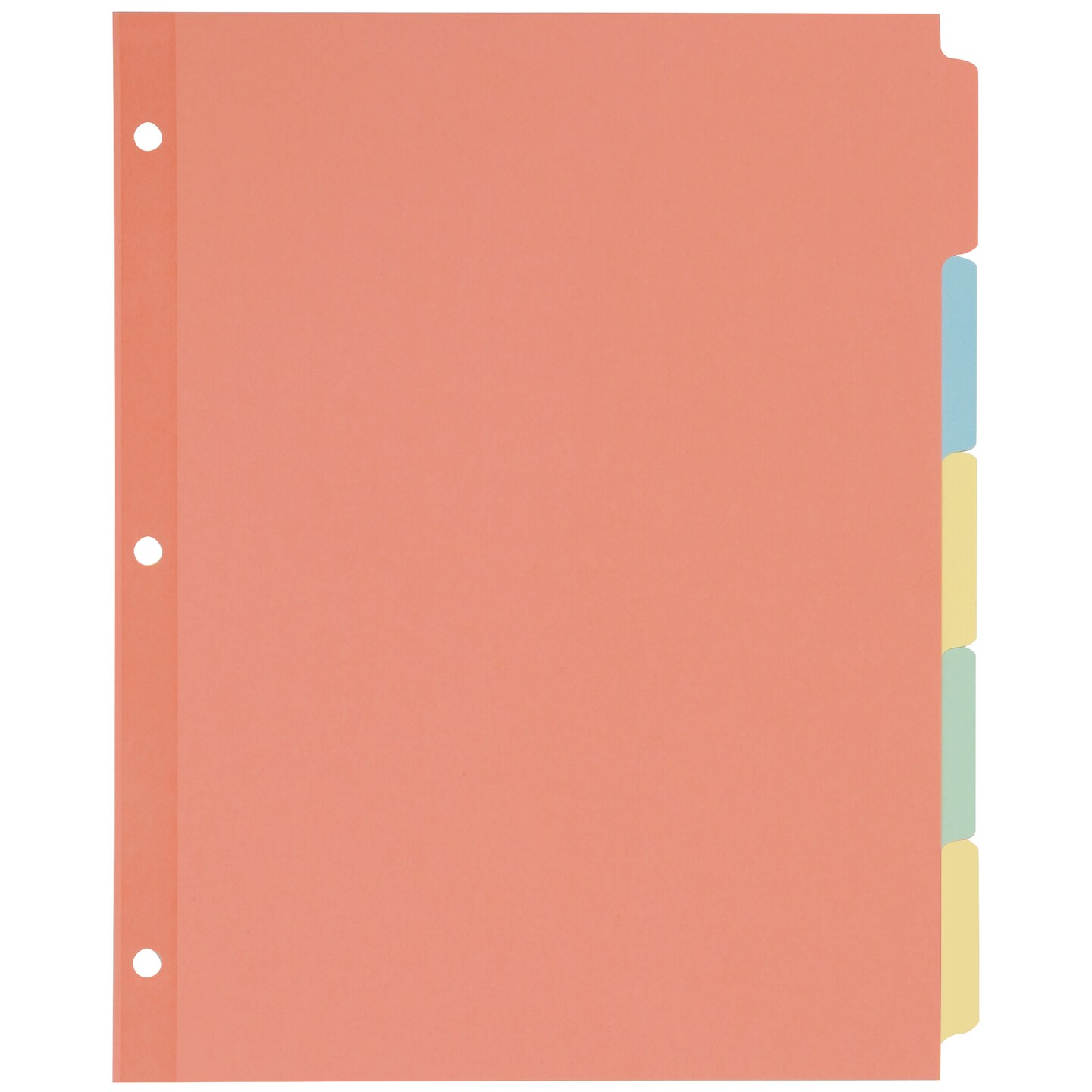 Avery Write-On Paper Dividers for 3 Ring Binders, 5-Tab Set, 8.5" x 11", Multicolor, 36 Sets (11508)