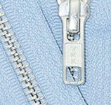 22" Jacket Zipper, YKK #5 Aluminum Metal ~ Medium Weight ~ Separating ~ 546 Sky Blue (1 Zipper/pack)