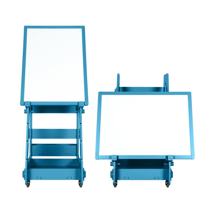 Multi functional Kids' Standing Art Easel with Dry-Erase Board