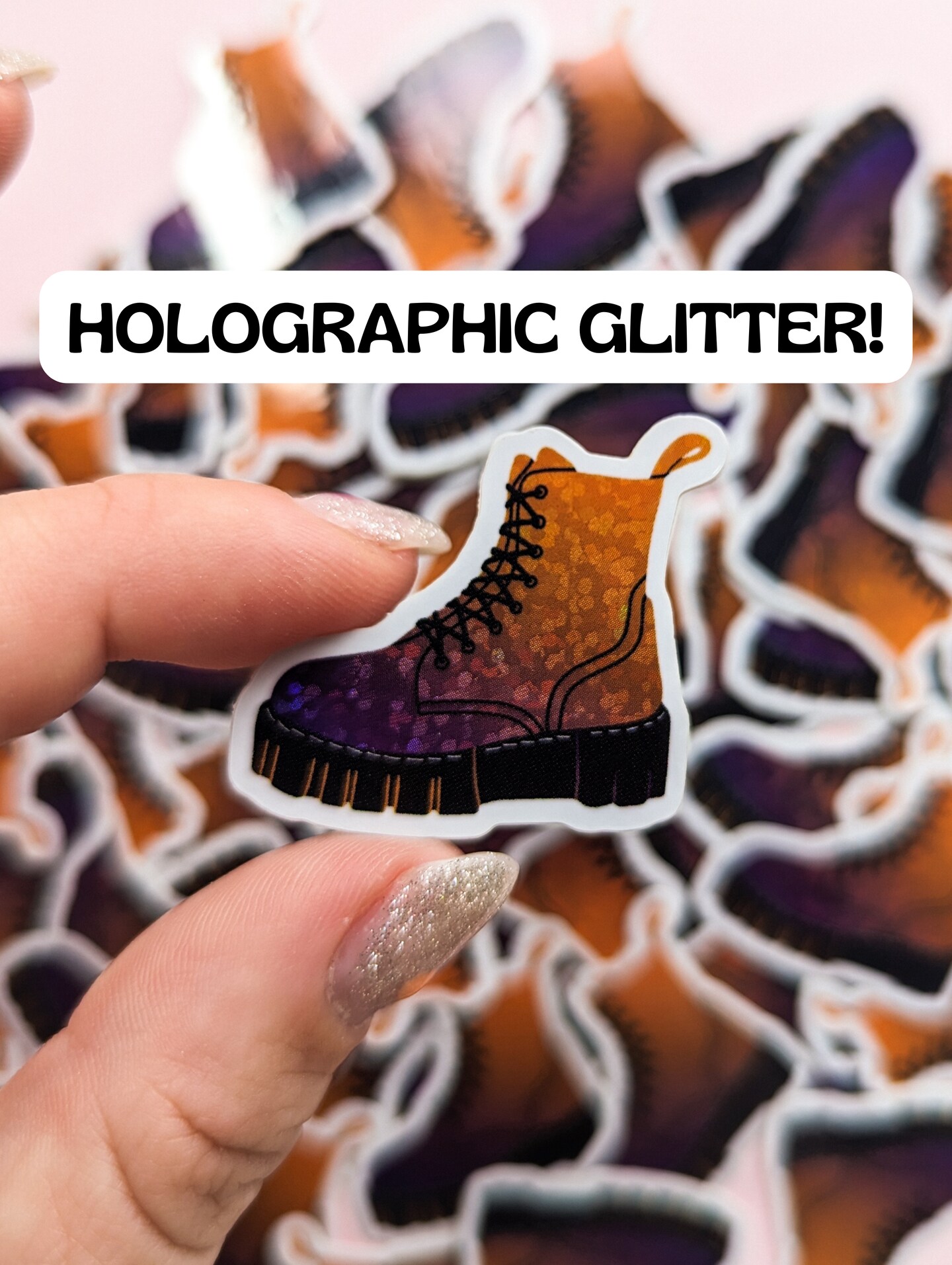 Holographic 2025 glitter shoes