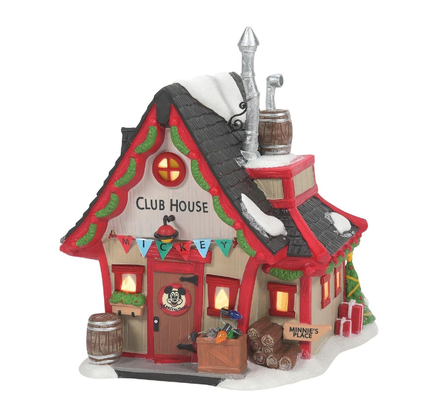 Department 56 Department 56 Mickey Mouse&#x27;s Clubhouse Lighted Christmas Decoration #6010492